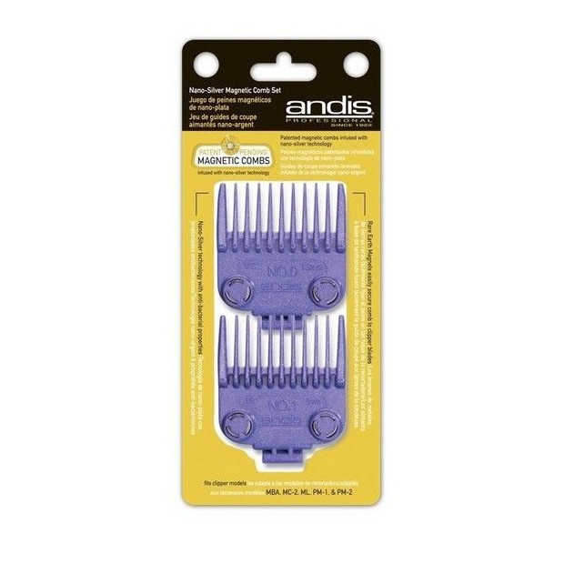 PACK 2 PEINES ANDIS MAGNETICOS 2.4 - 4.5mm