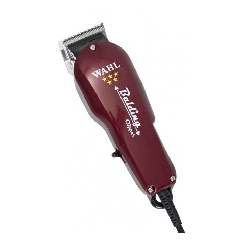 MAQUINA CORTE HAIR CLIPPER BALDING 5 STARS RED