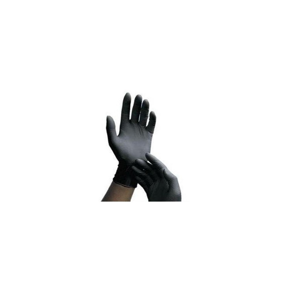 GUANTES NITRILO SENSICES NEGRO T. S. 100 und