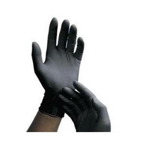 GUANTES NITRILO SENSICES NEGRO T.M. 100 und