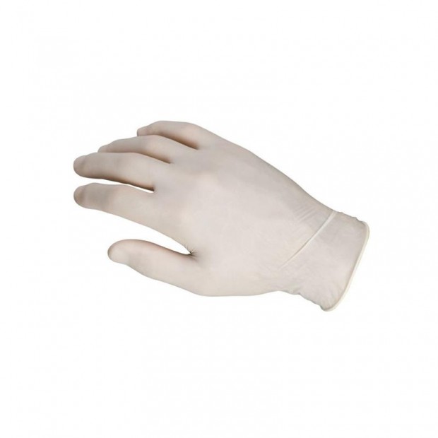 GUANTES LATEX C/POLVO TEMPO T.M. 100 und