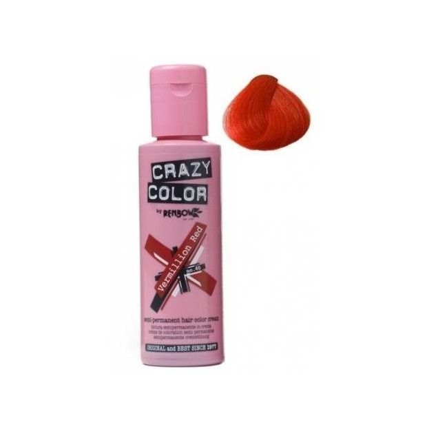 40 - CRAZY COLOR ROJO BERMELLON 100ml