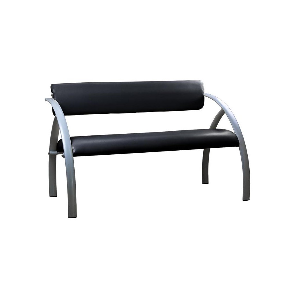 SOFA DE ESPERA BOLOGNA NEGRO