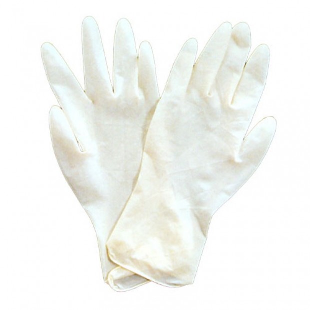 GUANTE LATEX  BLANCO C/POLVO T/P