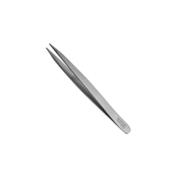 PINZA DEPILAR INOX. PUNTA FINA SOLIGEN 9.5cm