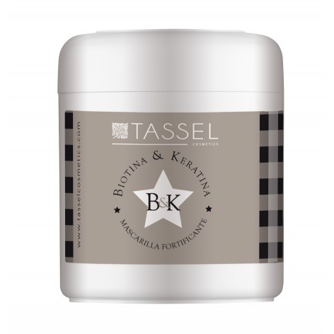 MASCARILLA CON QUERATINA Y BIOTINA TASSEL 500ml