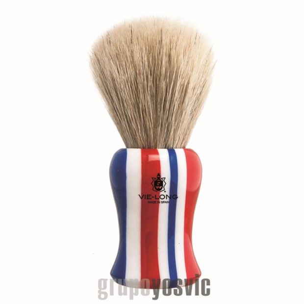 BROCHA PELO BLANCO MANGO C/BARBERIA