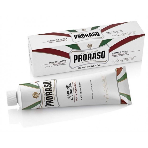 TUBO CREMA AFEITAR PRORASO TE VERDE/AVENA 150ml (400411)