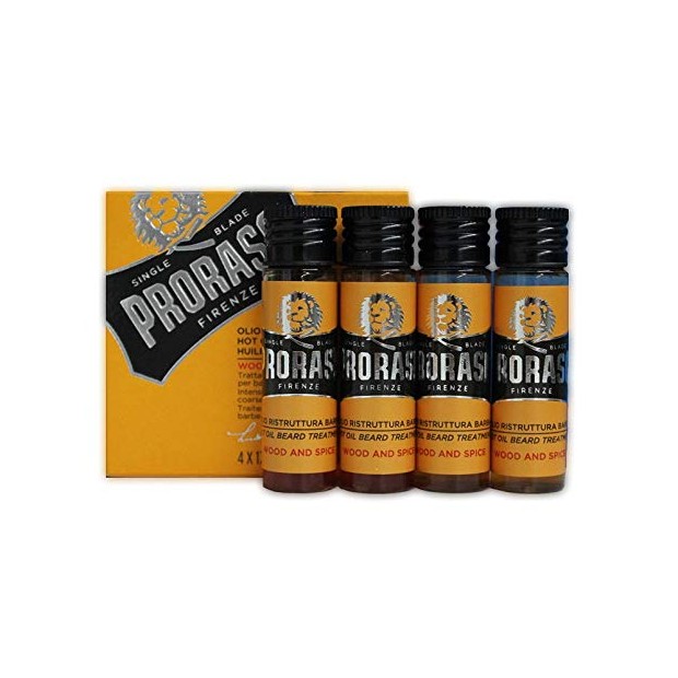 ACEITE CALIENTE PARA BARBA PRORASO (4 frascos x 17ml) (400790)