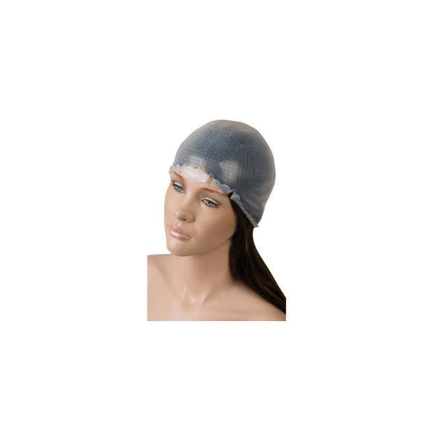 GORRO SILICONA PERFORADO CON GANCHILLO