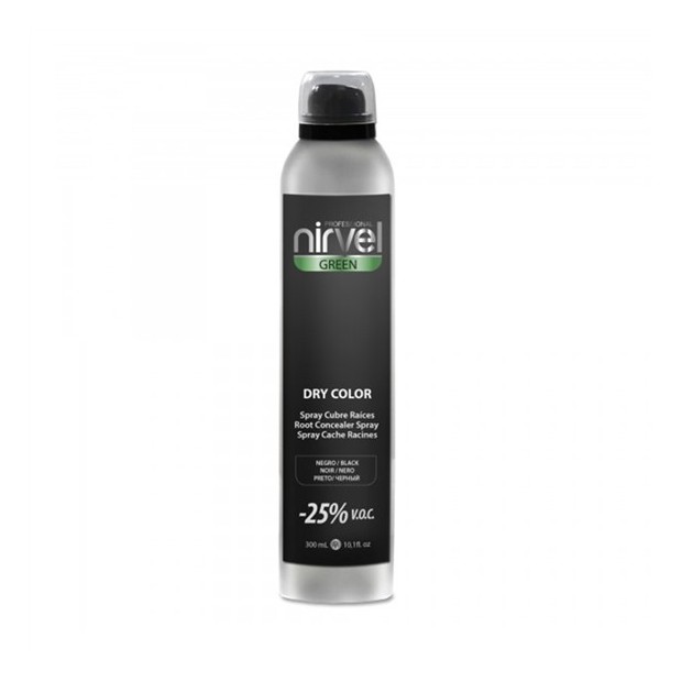 SPRAY CUBRE RAICES NIRVEL COLOR NEGRO 300ml