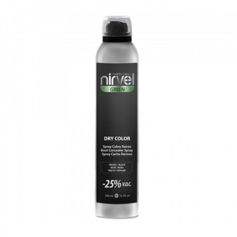 SPRAY CUBRE RAICES NIRVEL COLOR NEGRO 300ml