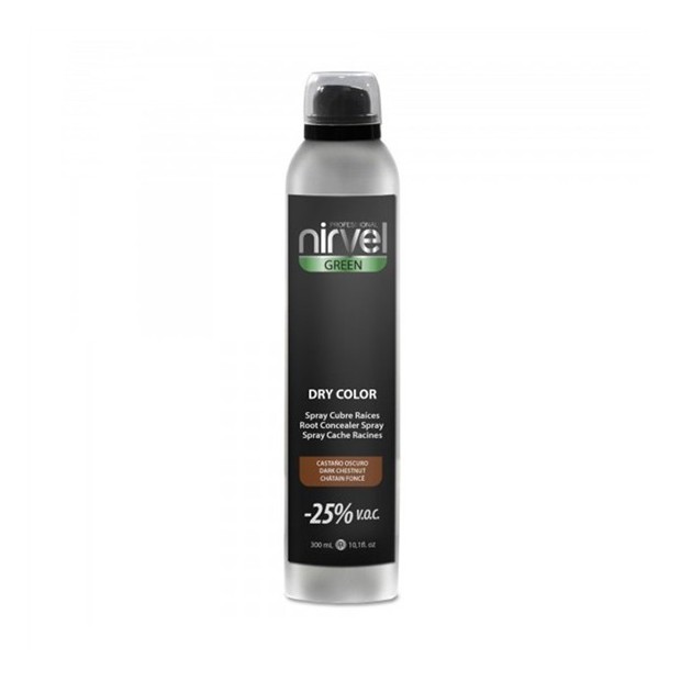 SPRAY CUBRE RAICES NIRVEL CASTAÑO OSCURO 300ml