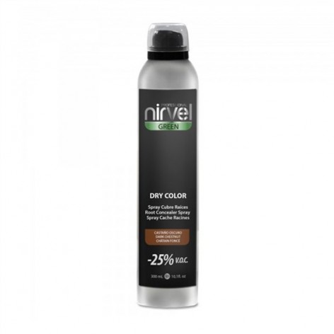 SPRAY CUBRE RAICES NIRVEL CASTAÑO OSCURO 300ml