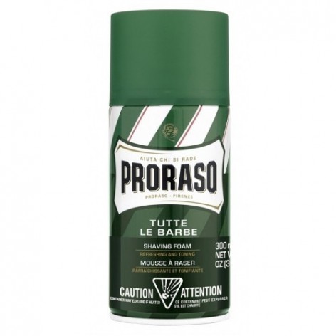 ESPUMA AFEITAR PRORASO EUCALIPTO Y MENTOL 300ml