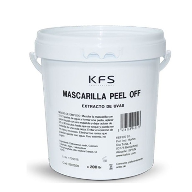 MASCARILLA PEEL OFF EXTRACTO DE UVAS KFS 200gr