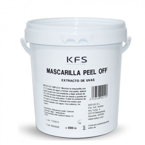 MASCARILLA PEEL OFF EXTRACTO DE UVAS KFS 200gr