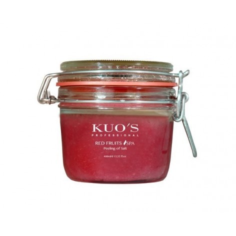 PEELING DE SAL CON FRUTOS ROJOS KUOS 400ml