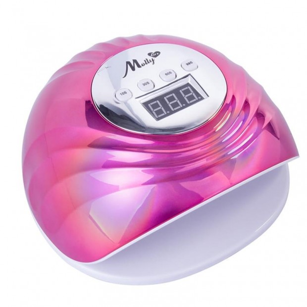 MOLLY LAC LAMPARA UÑAS LED 86W HOLOGRAFICA PINK