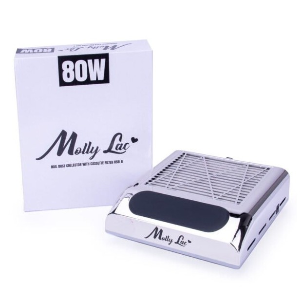 MOLLY LAC ASPIRADOR PROFESIONAL POLVO UÑAS SILVER 80W