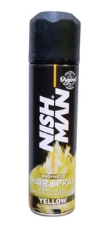 NISHMAN GLITTER HAIR SPRAY YELLOW 150ml