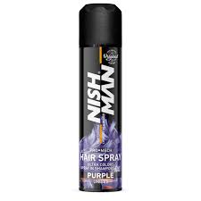 NISHMAN GLITTER HAIR SPRAY PURPLE 150ml