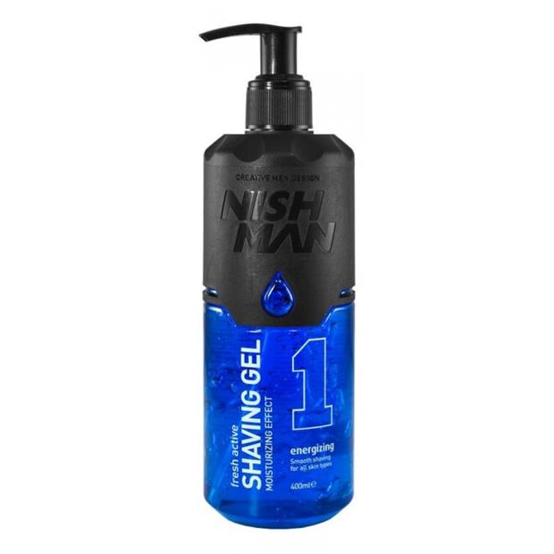 NISHMAN SHAVING GEL BLUE Nº1 400ml