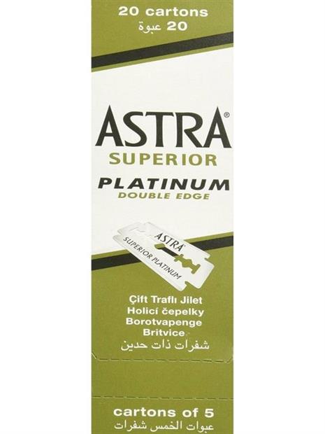 ASTRA SUPERIOR PLATINUM DOUBLE EDGE 100 PIEZAS