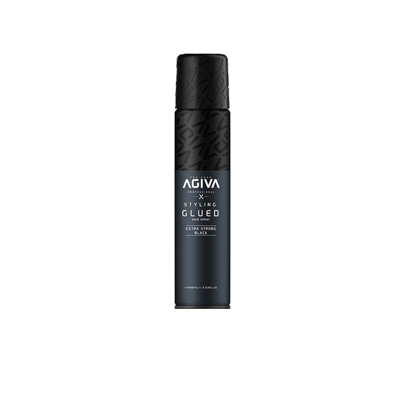 AGIVA STYLING GLUED HAIR SPRAY EXTRA STRONG BLACK 400ML