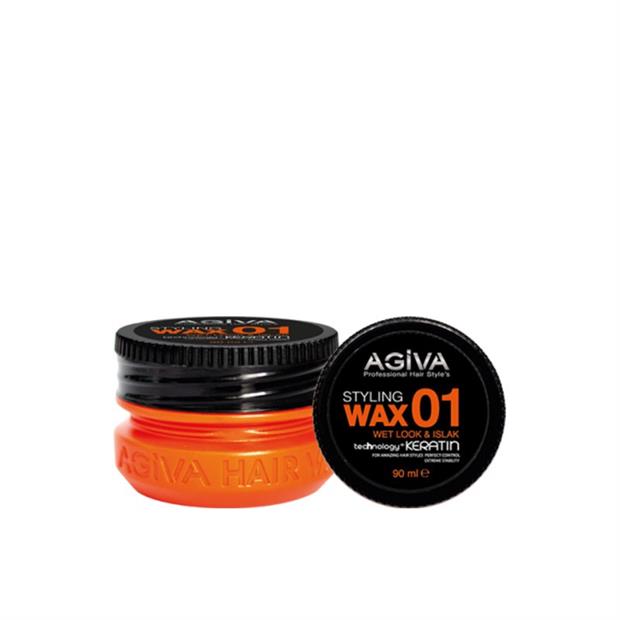 AGIVA HAIR STYLING WAX 01 WET LOOK ORANGE 90ML