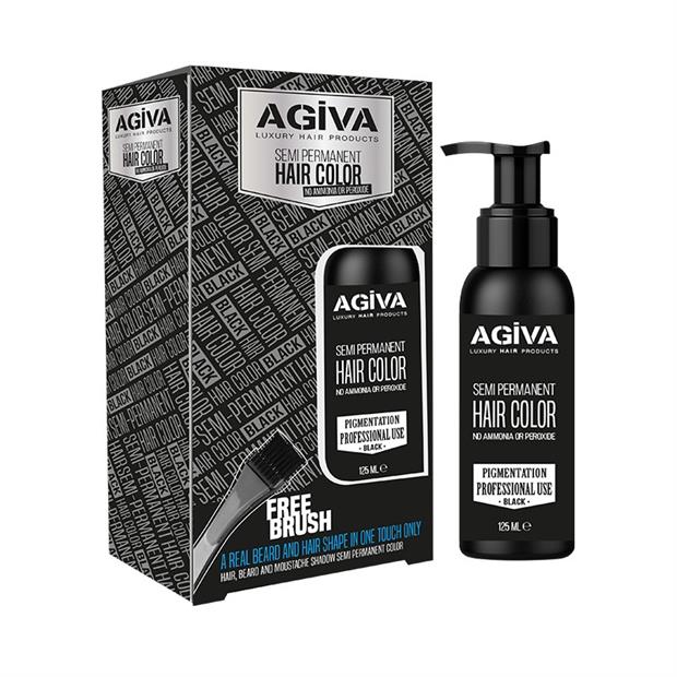 AGIVA SEMI PERMANENT HAIR COLOR BLACK 125ML