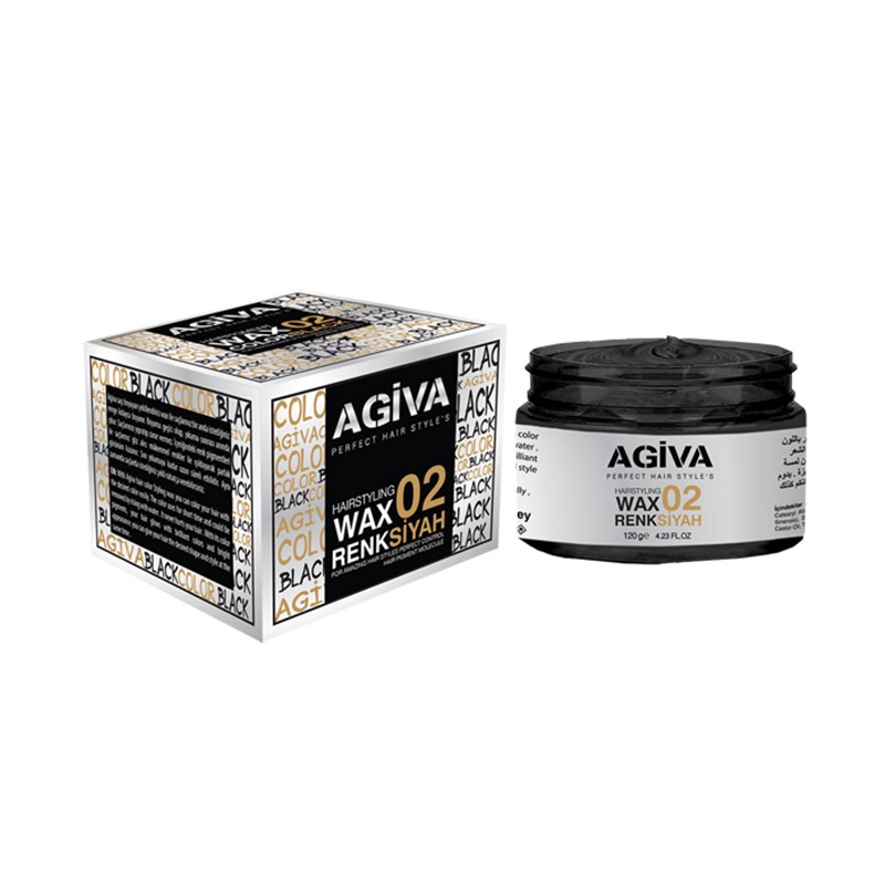 AGIVA HAIRPIGMENT WAX 02 COLOR BLACK 120G