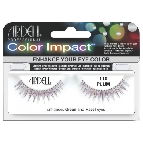 ARDELL PESTAÑAS COLOR IMPACT 110 PLUM CON ADHESIVO