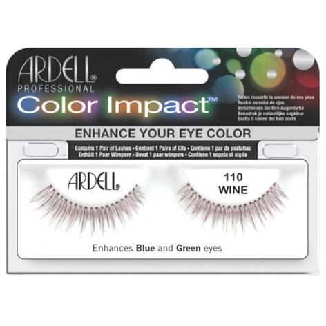 ARDELL PESTAÑAS COLOR IMPACT 110 WINE CON ADHESIVO