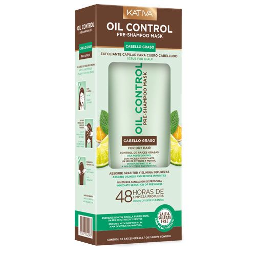 KATIVA OIL CONTROL PRE-SHAMPOO MASK X 200 ML