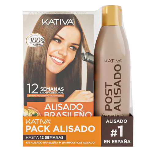 KATIVA KIT ALISADO BRASILEÑO + CHAMPU POST 250ML