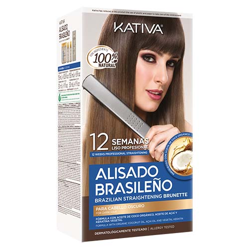 KATIVA KIT ALISADO BRASILEÑO CABELLOS OSCUROS