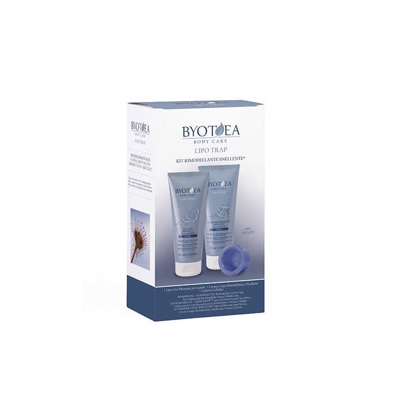 BYOTEA KIT LIPO TRAP ( GEL DRENANTE + CREMA + VENTOSA ANTI-CELULITIS 200ML)