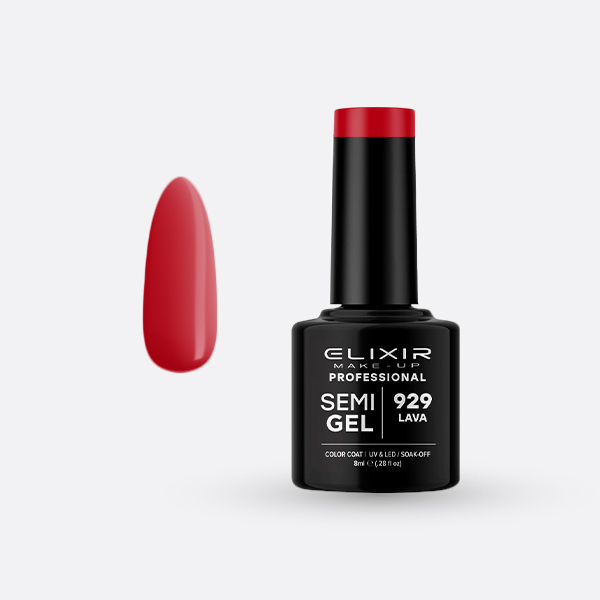 ELIXIR SEMI GEL COLOR 8 ML LAVA Nº 929