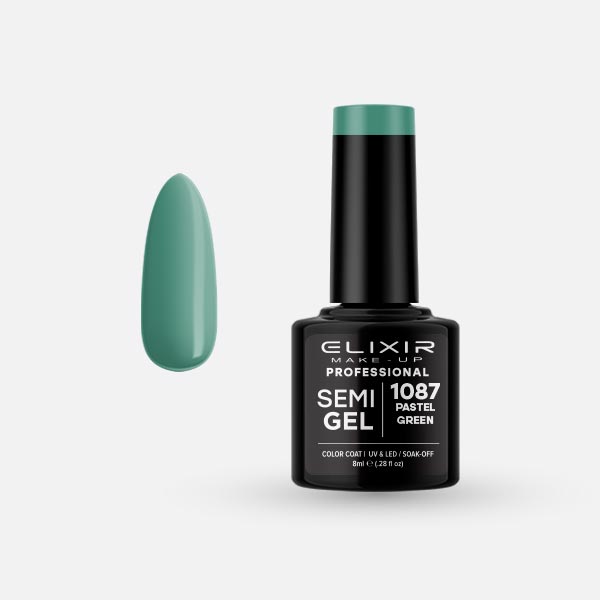 ELIXIR SEMI GEL COLOR 8 ML PASTEL GREEN Nº 1087