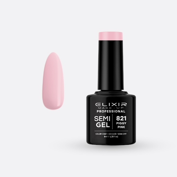 ELIXIR SEMI GEL COLOR 8 ML PIGGY PINK Nº 821