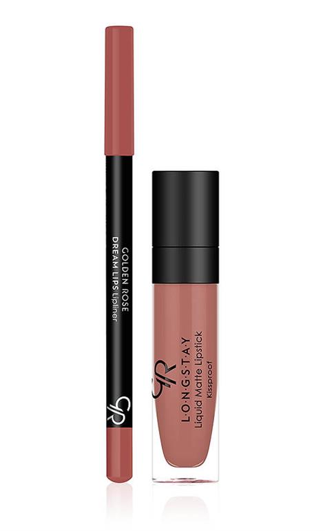 GOLDEN ROSE MATTE LIP KIT