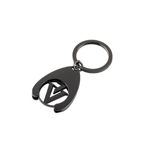 LLAVERO SHOPPING TOKEN NEGRO