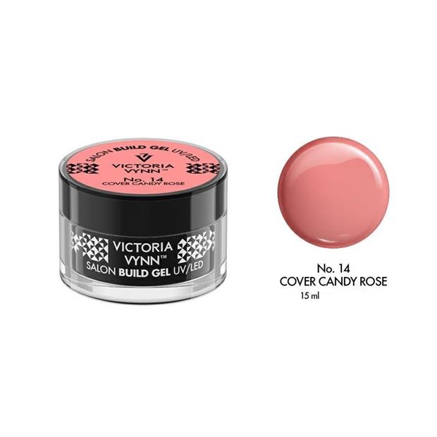 BUILD GEL UV/LED COVER CANDY ROSE 14 15ML