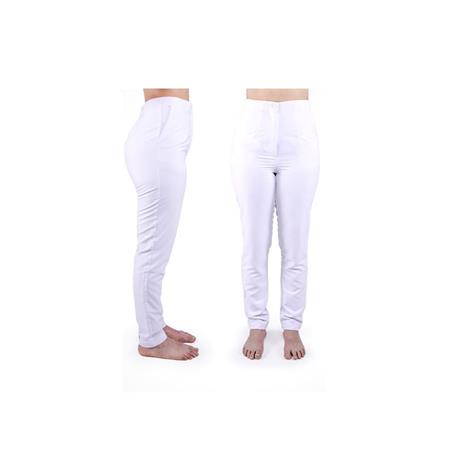 PANTALÓN CINTURA ALTA BLANCO ANTIBACTERIANO TALLA 36 JORPAL