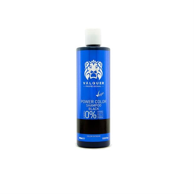 VALQUER POWER COLOR SHAMPOO BLACK 0% 400ML