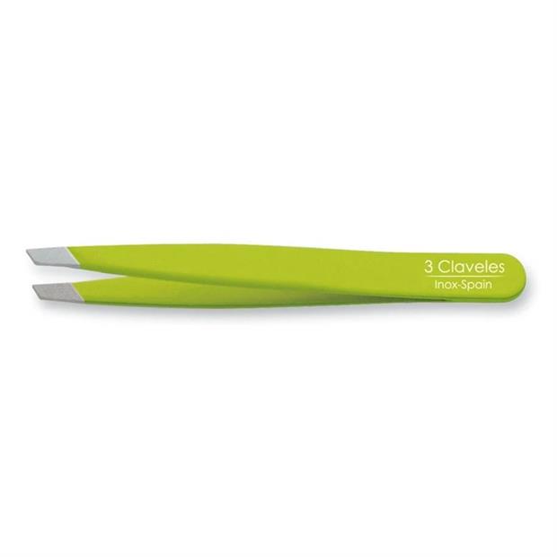 PINZA INOX P.SESGADA VERDE 9 CM. D 3C