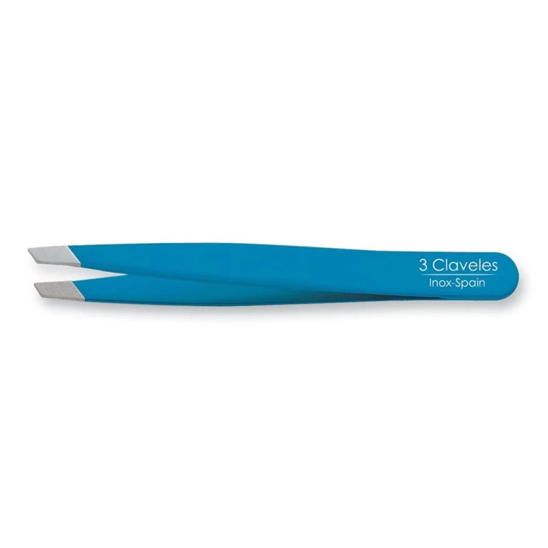 PINZA INOX P.SESGADA AZUL 9 CM. D 3C