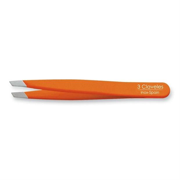 PINZA INOX P.SESGADA NARANJA 9 CM. D 3C