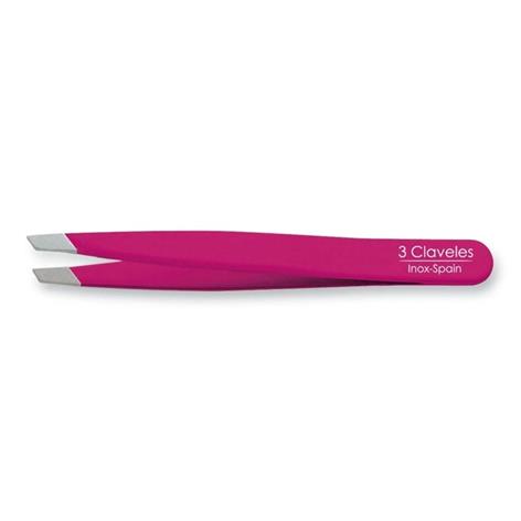 PINZA INOX P.SESGADA ROSA 9 CM. D 3C